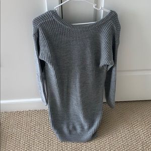 Gray Sweater Dress